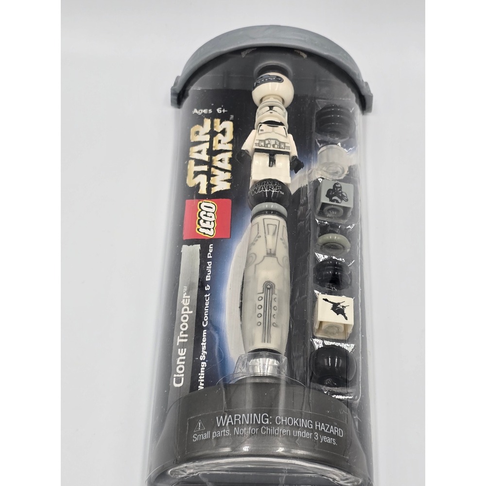 LEGO Star Wars Clone Trooper Connect & Build Pen Writing System Vintage 2002 NEW